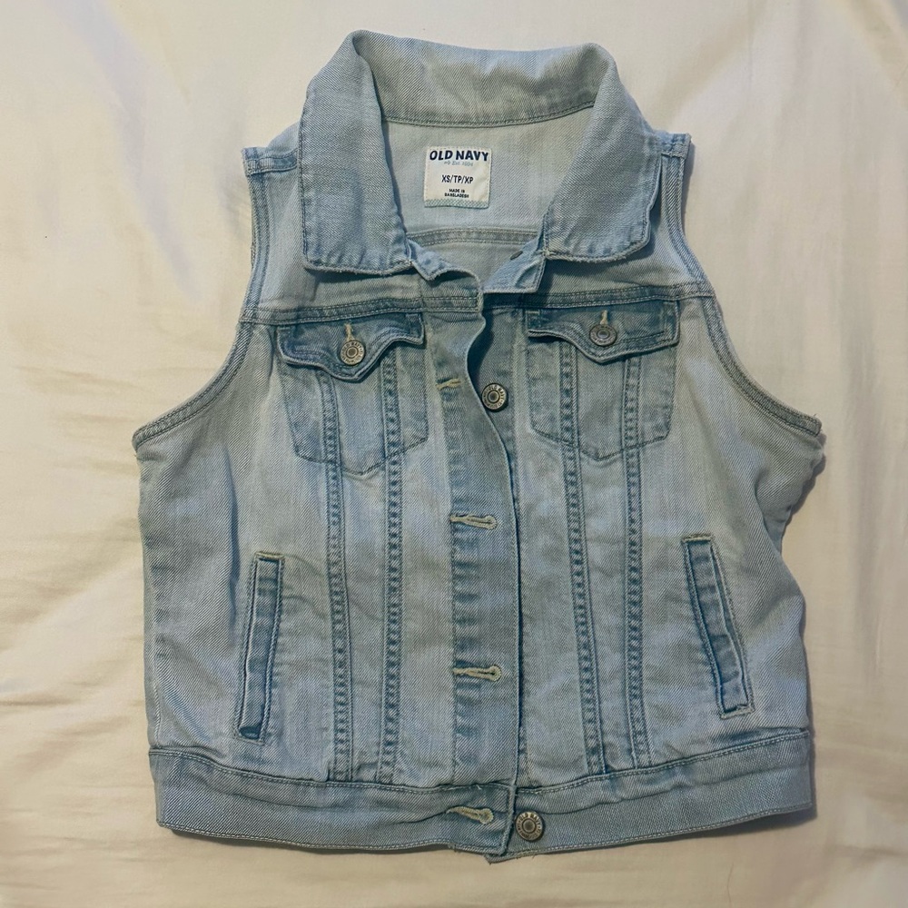 Light Blue Denim Vest